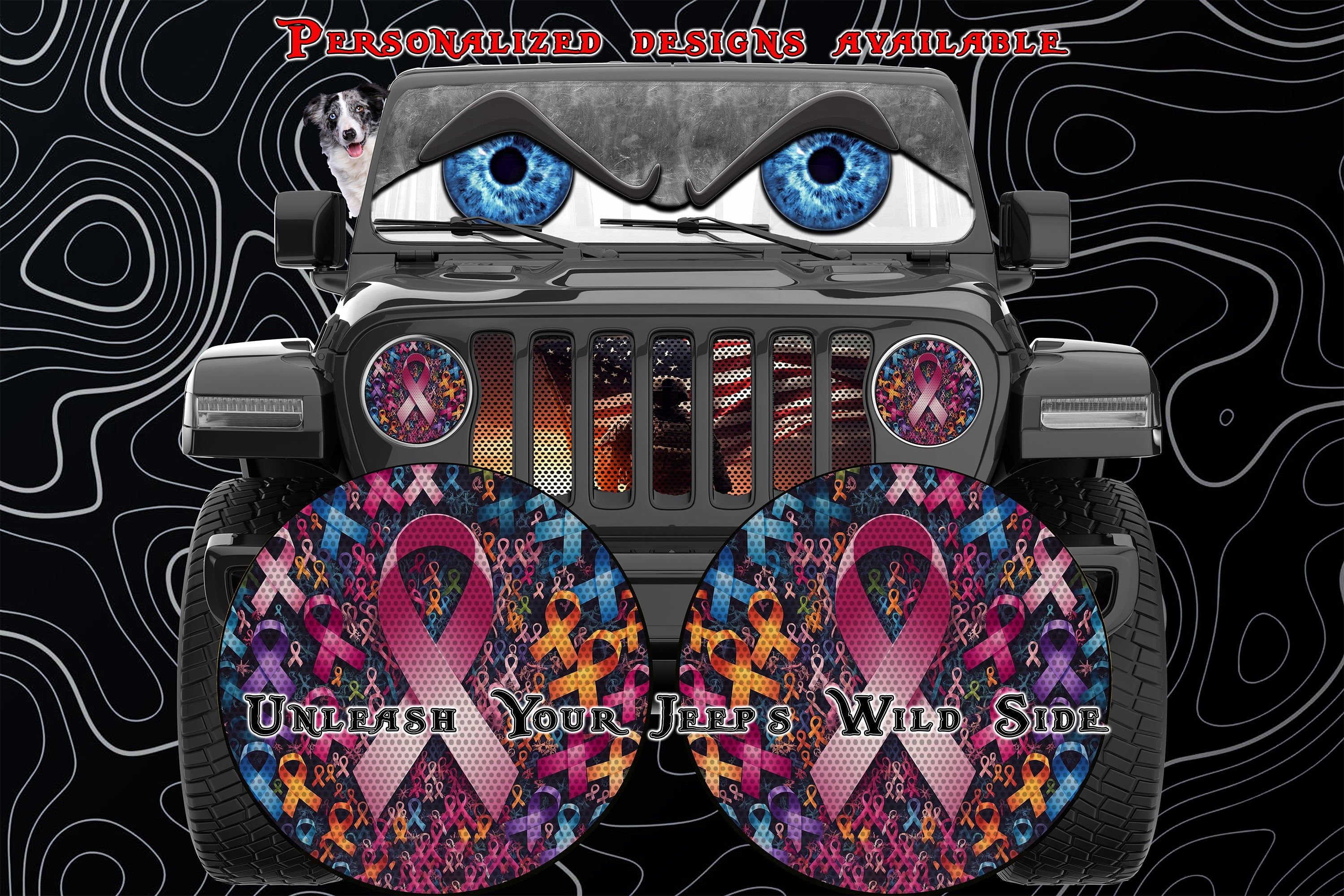 No one fights alone for a round beast headlight decal.