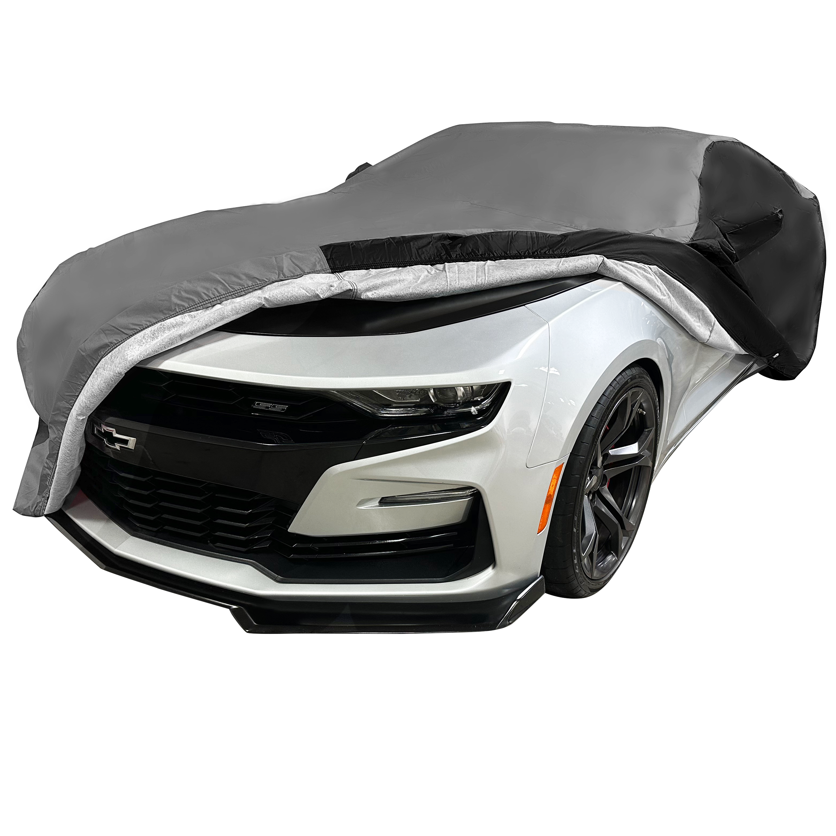 2010-2024 Camaro Ultraguard Plus Car Cover - 300D Indoor/Outdoor Protection - Gray/Black