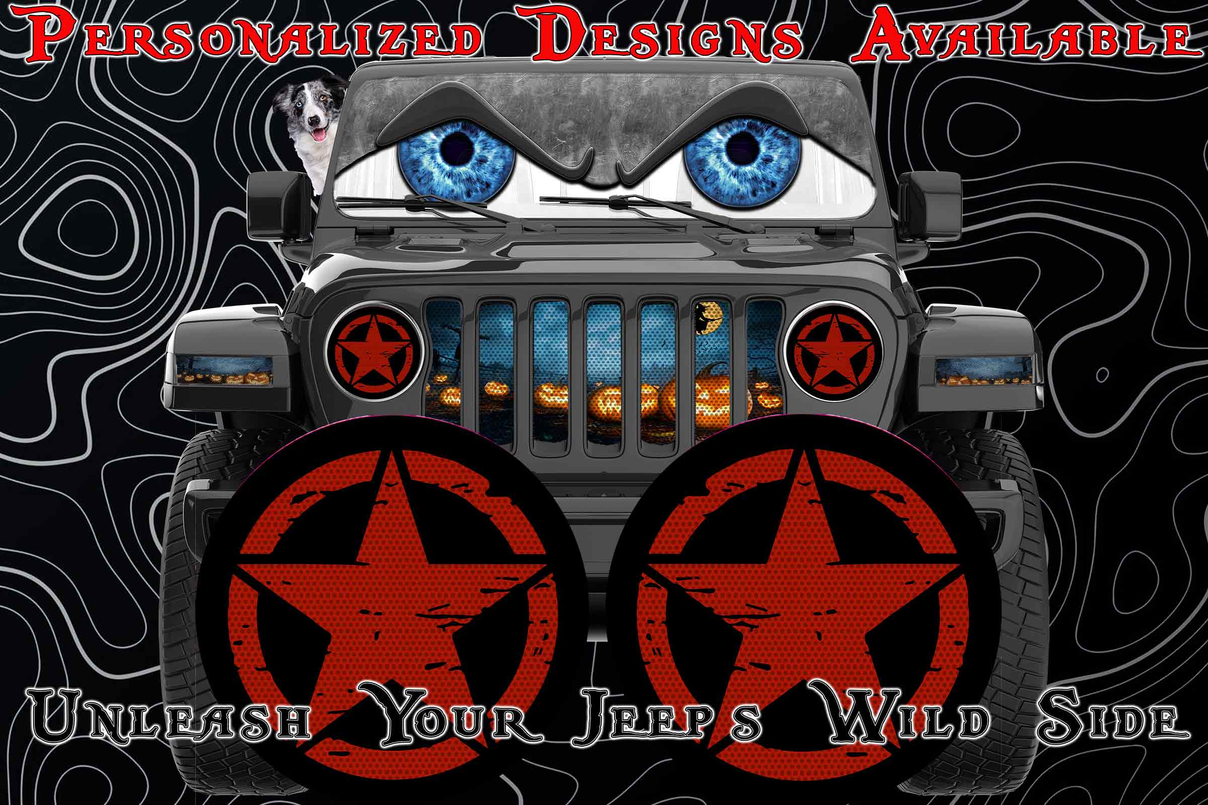 Oscar mike round jeep eyes