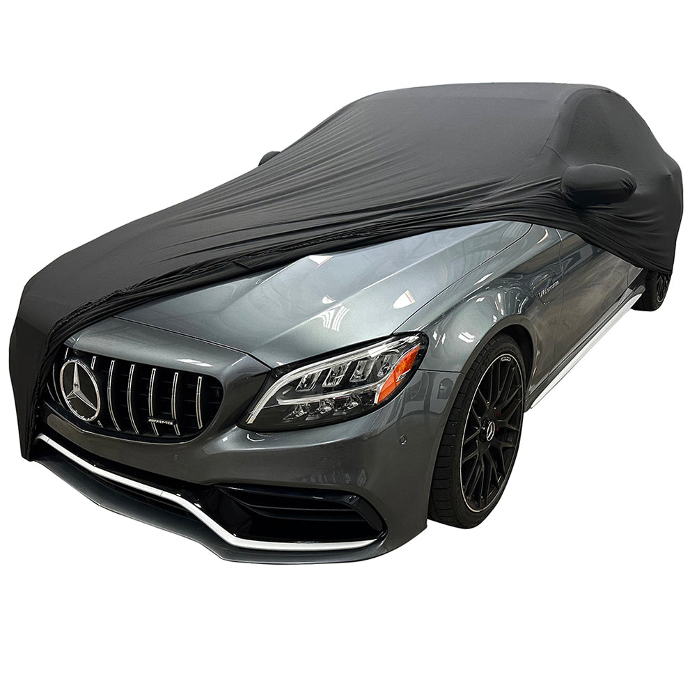 2012-2026 Mercedes AMG C 63, AMG C 43 & C300 Sedans Ultraguard Stretch Satin Indoor Car Cover - Black