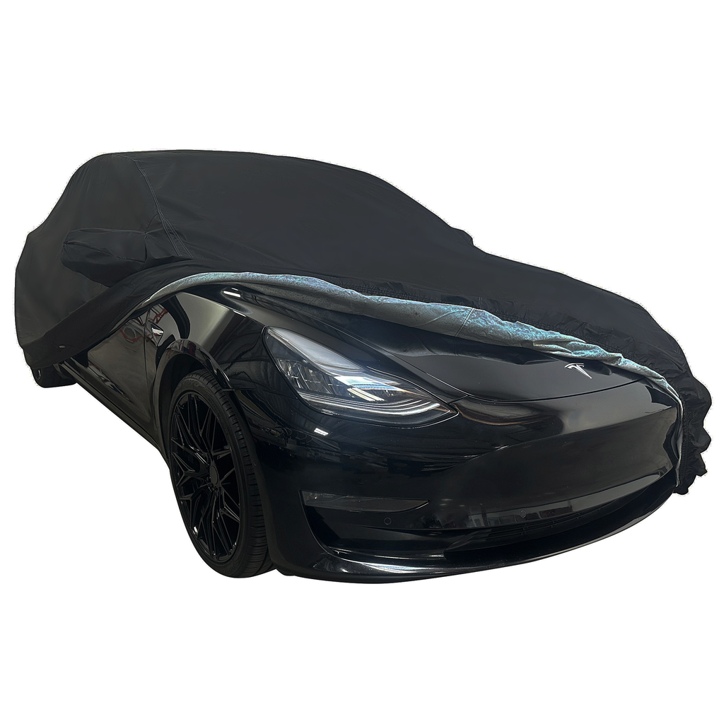 2017-2026 Tesla Model 3 Ultraguard Plus Car Cover - 300D Indoor/Outdoor Protection - Black
