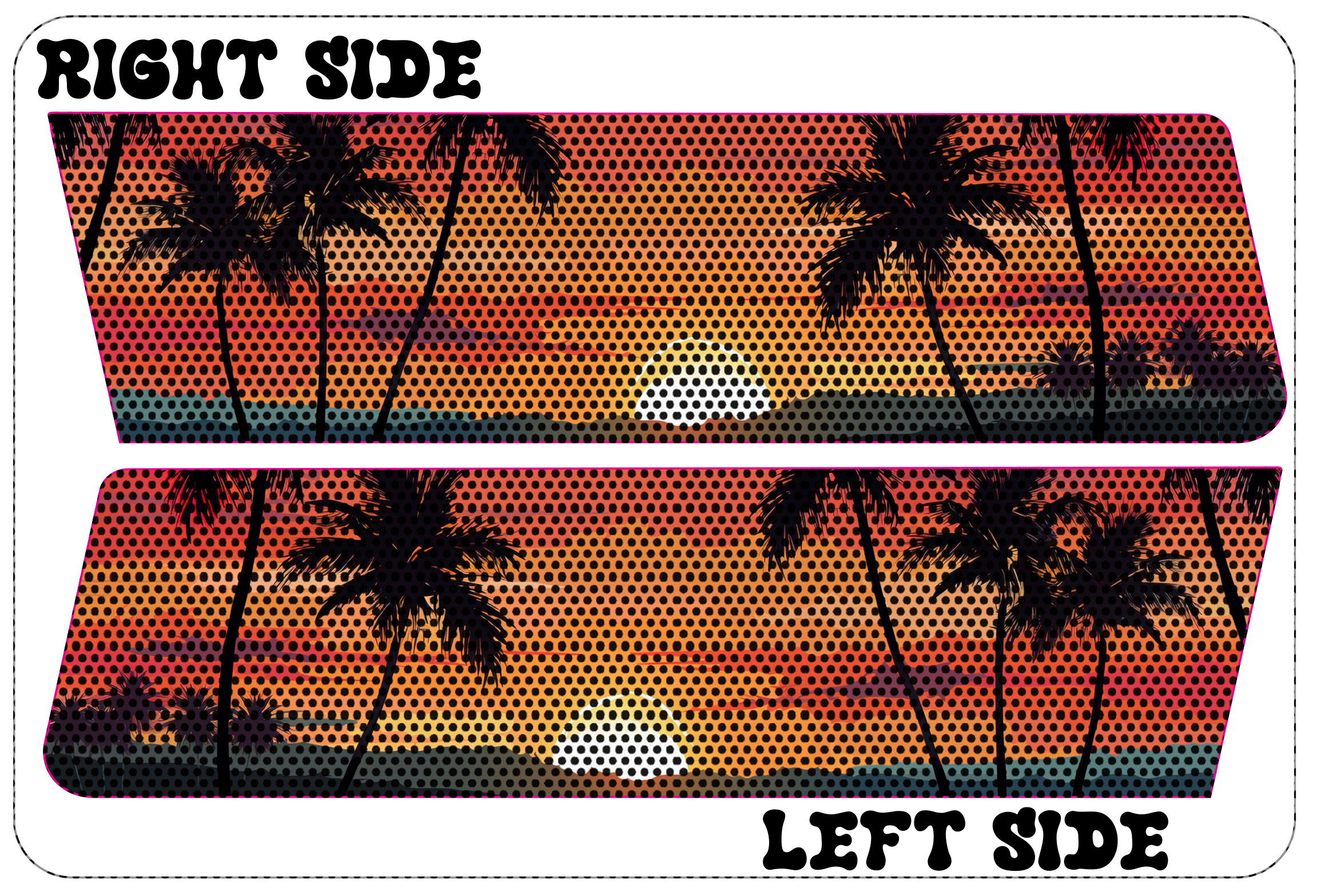 Beach Jl and Gladiator Turn signal decal