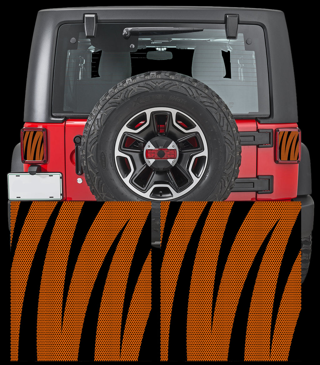 Bengal strips Taillight cover decal
