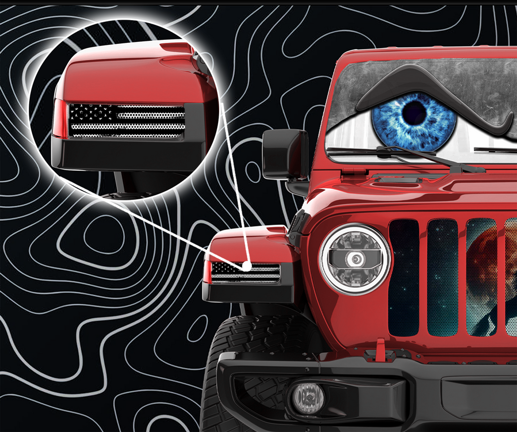 Black and white Flag Turn signal