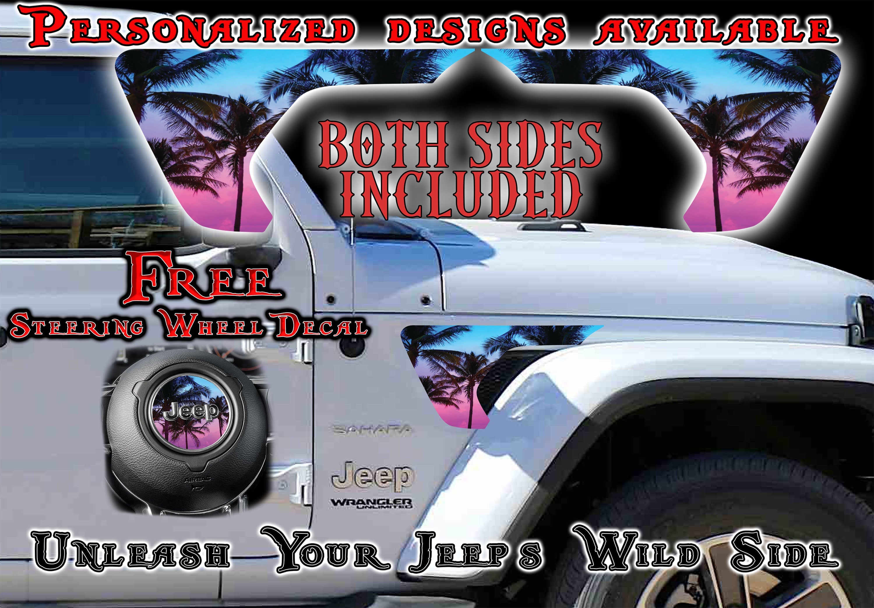 fender vent for the JL or JT 2018 or newer Palm Island