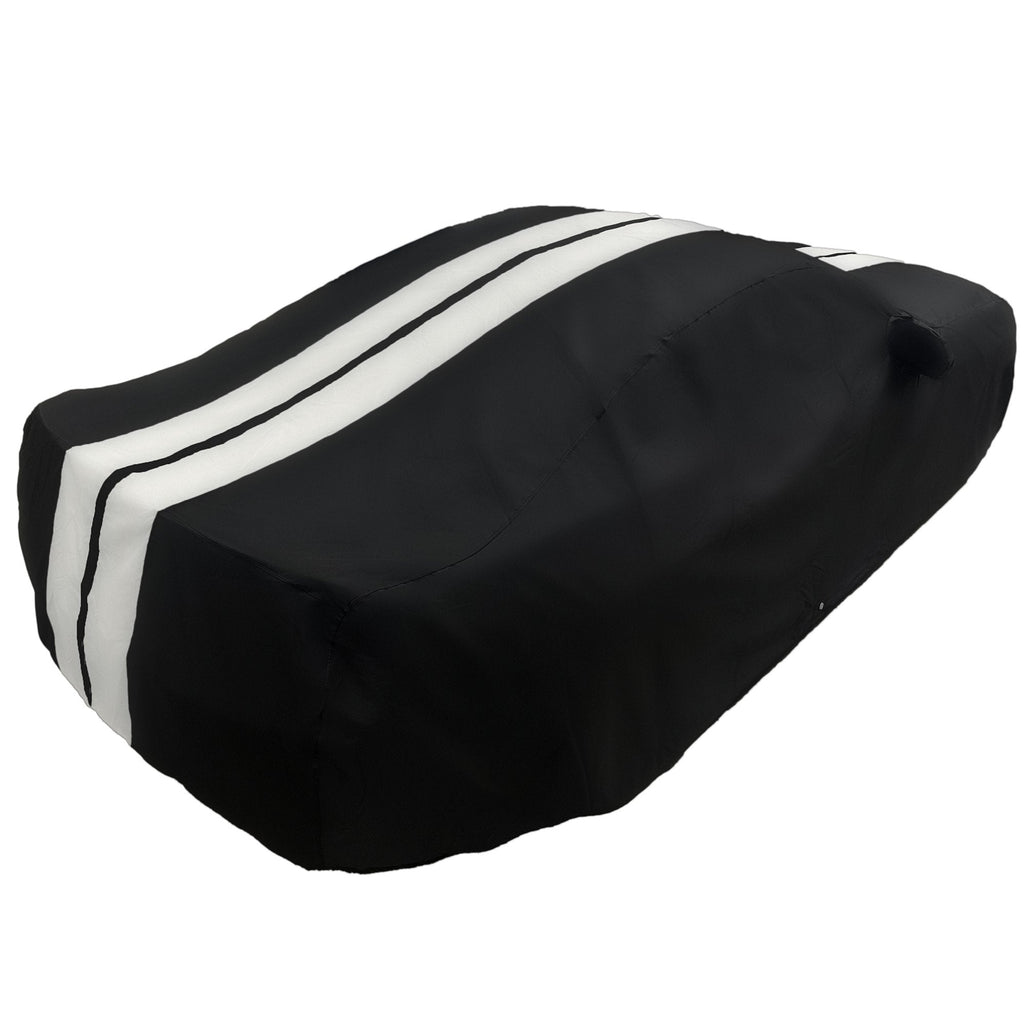 Ford Mustang Ultraguard Plus Car Cover - 300D Indoor/Outdoor Protection - Black with Gray Stripes