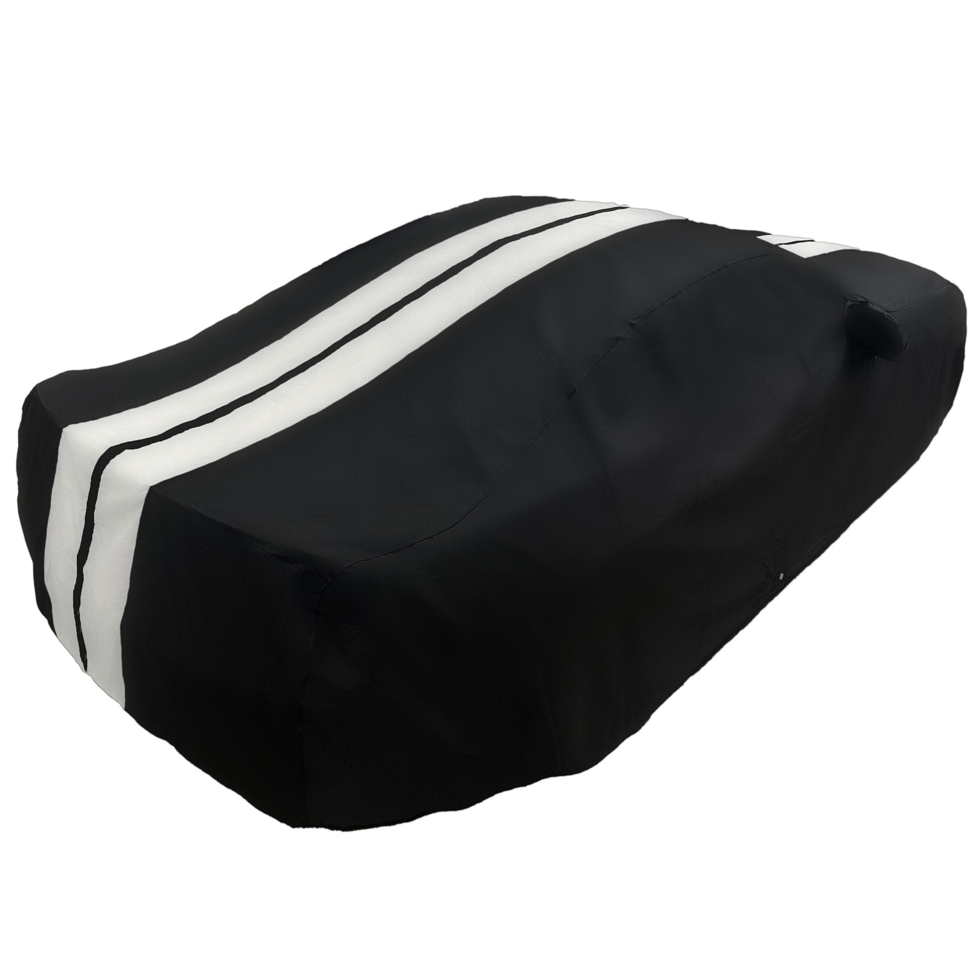 Ford Mustang Ultraguard Plus Car Cover - 300D Indoor/Outdoor Protection - Black with Gray Stripes
