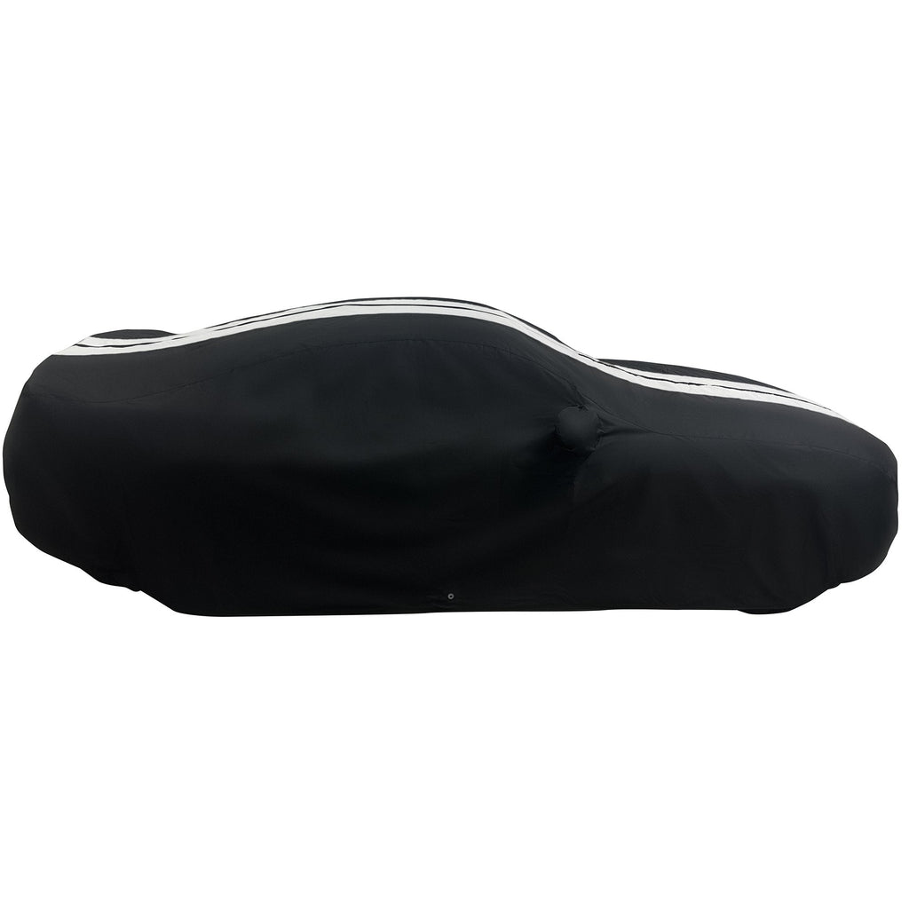 Ford Mustang Ultraguard Plus Car Cover - 300D Indoor/Outdoor Protection - Black with Gray Stripes