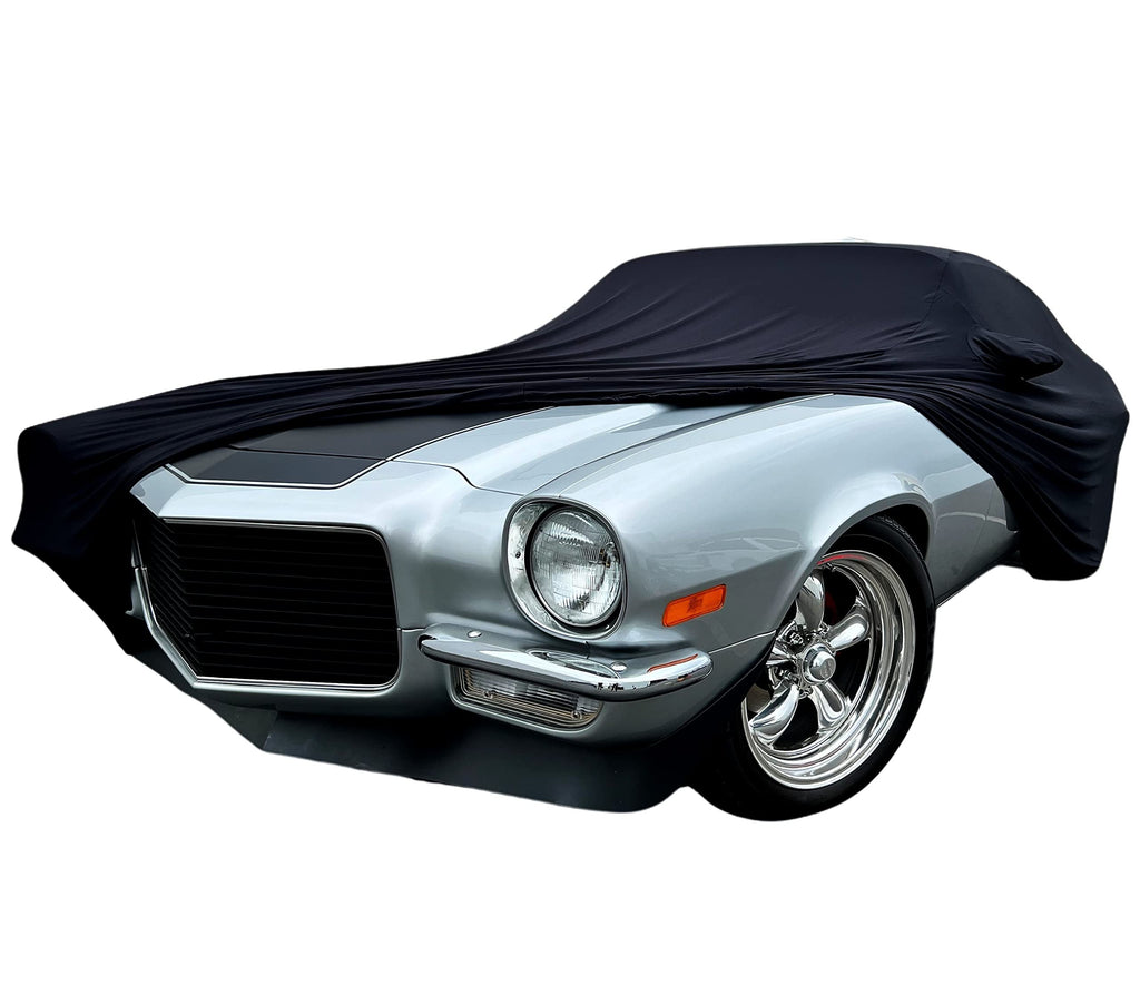 1967-1969 Firebird Car Cover - Custom Fit Indoor Protection Ultraguard Stretch Satin - The Ultimate High End Fit for Classic Pontiac Fire Bird (Black)