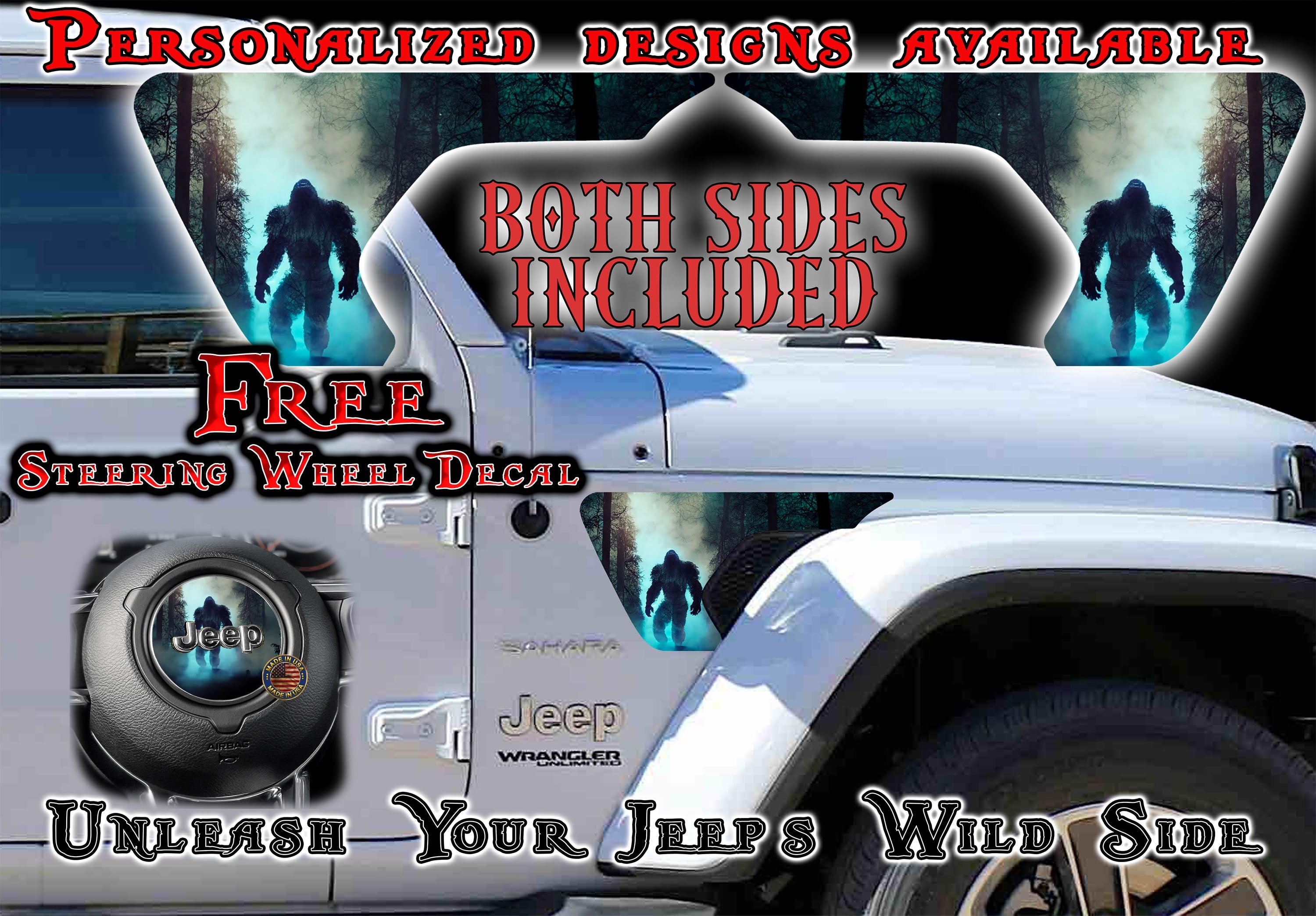 Mistic Bigfoot fender vent for the JL or JT 2018 or newer