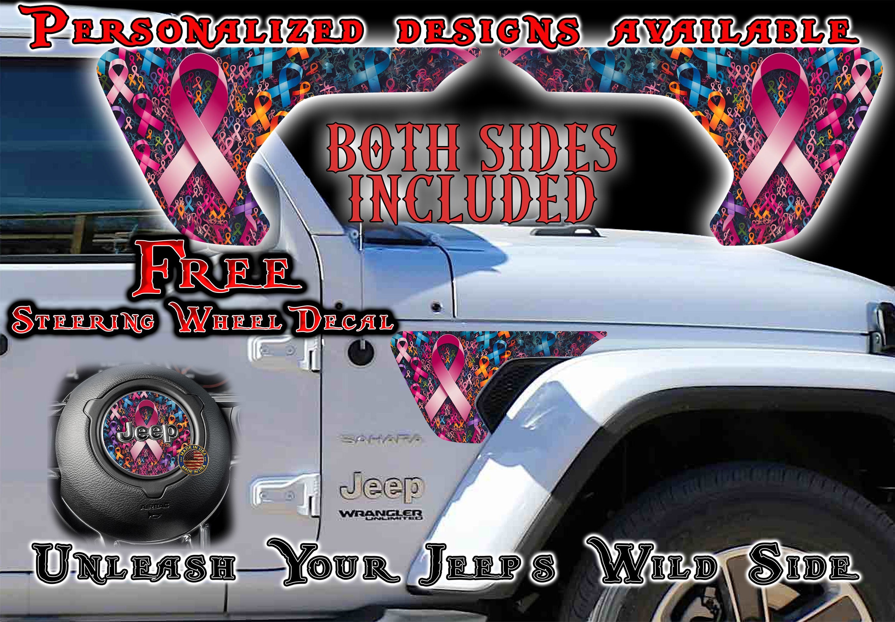 No one fights alone fender vent for the JL or JT 2018 or newer