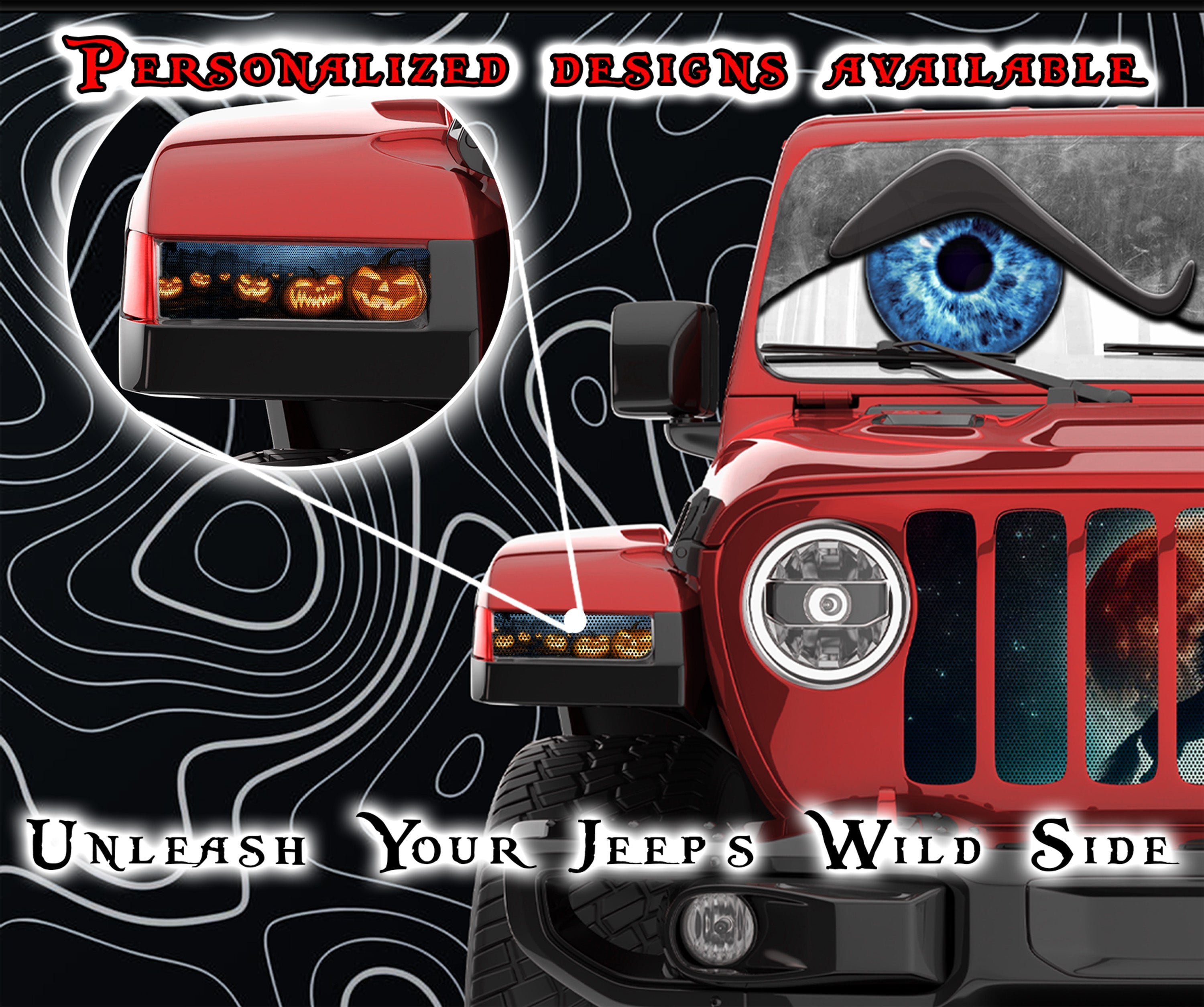 Pumpkin Patch Jl and Gladiator Turn signal decal.