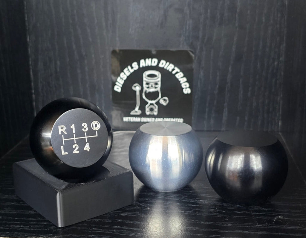 ZF5/6 Ball Aluminum Shift Knob (Raw/Black)