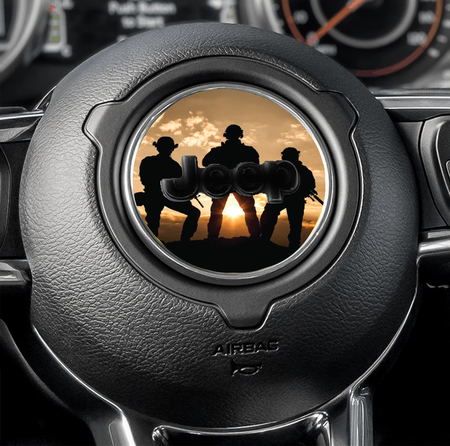 Steering wheel decal Soldiers