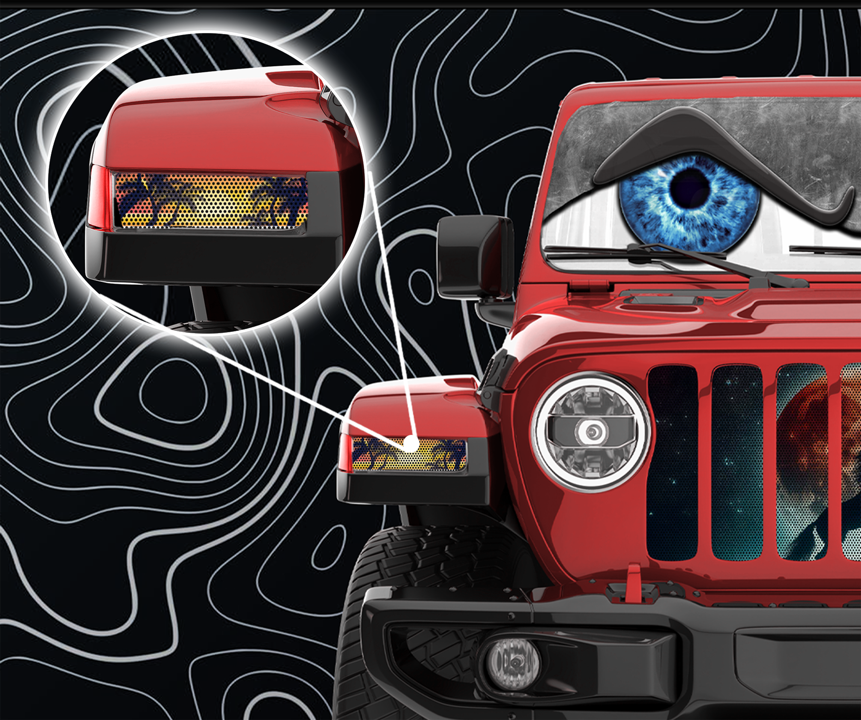 sunrise beach Jl and Gladiator Turn signal decal