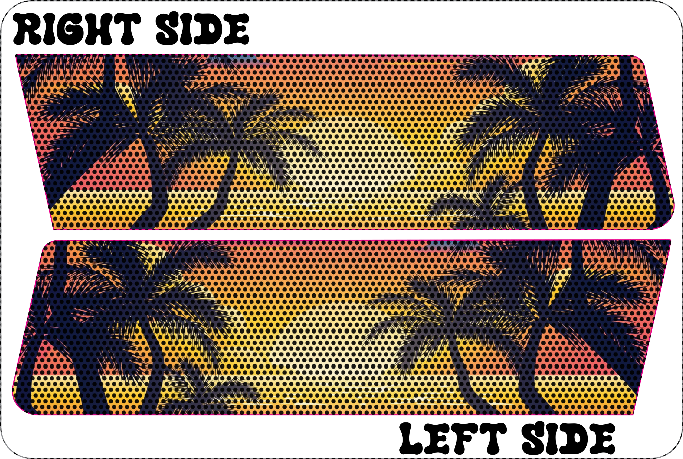 sunrise beach Jl and Gladiator Turn signal decal